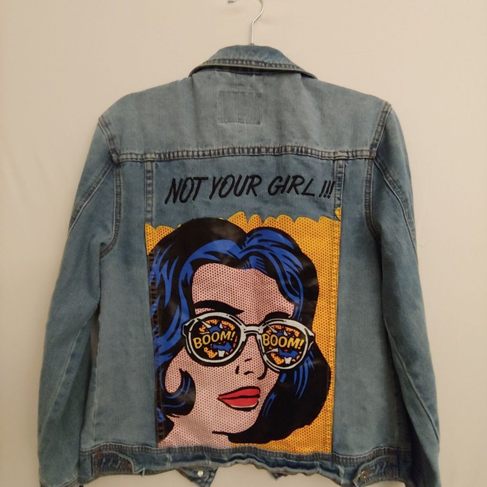GB Not Your Girl brand jea denim jacket XS